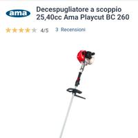 decespugliatore a scoppio ama bc260