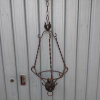 lampadario in ferro battuto 