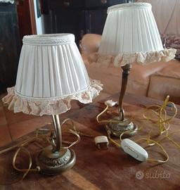 2 abat-jours vintage in ottone