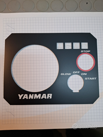Targhetta adesiva motore Yanmar