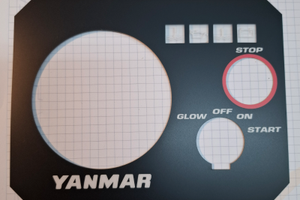 Targhetta adesiva motore Yanmar