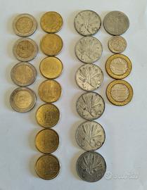 Lotto misto euro-lire da collezione 