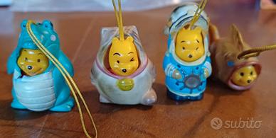 4 CIONDOLI  Winnie the Pooh Animal Wear Collection