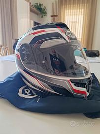 Casco integrale Premier Touran PX8 nero bianco ros