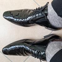 Scarpe da ballo uomo lucide nere 43