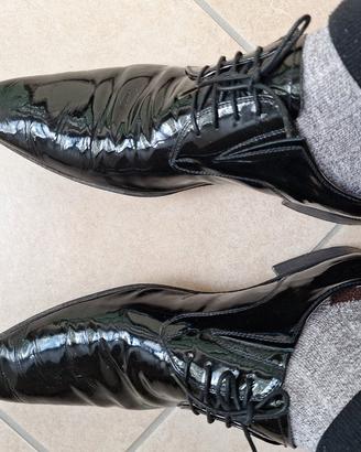Scarpe da ballo uomo lucide nere 43