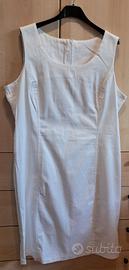 Abito Vestito Bianco Elegante Estivo
