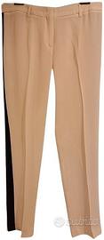 Pantalone da donna in acetato beige Luisa Spagnoli