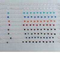 10 Bracciali in mezzocristallo 4mm