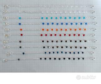 10 Bracciali in mezzocristallo 4mm