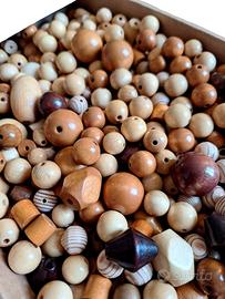 Lotto Perline Legno 2 kg 