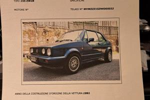 VOLKSWAGEN Golf Cabrio 2ª serie - 1991