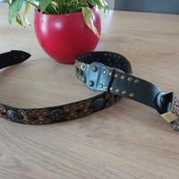 Cintura vera pelle decorata 