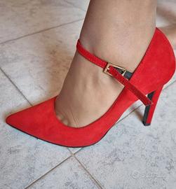 Scarpe décolleté store rosse comode