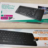 Tastiere wireless , compatibili per pc e smart tv