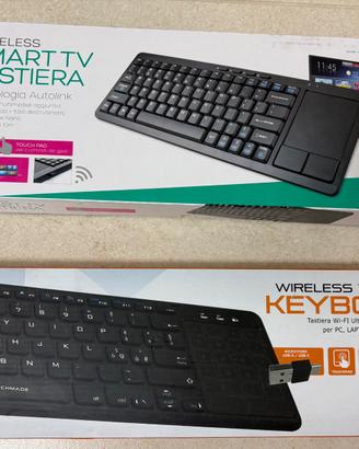Tastiere wireless , compatibili per pc e smart tv