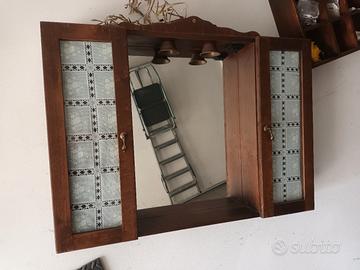 specchiera bagno  arte povera