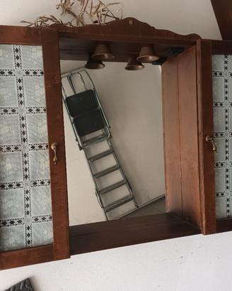 specchiera bagno  arte povera