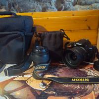 KIT FOTOGRAFICO NIKON D5500 + 35mm f/1.8 + 18-55mm