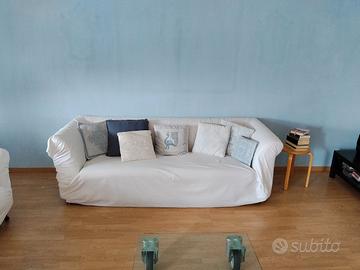 divano design color panna  tre posti 