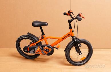 bicicletta btwin 16 pollici 