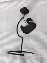 Portacandela in ferro battuto