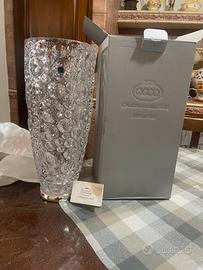 Vaso acca cristallo e argento