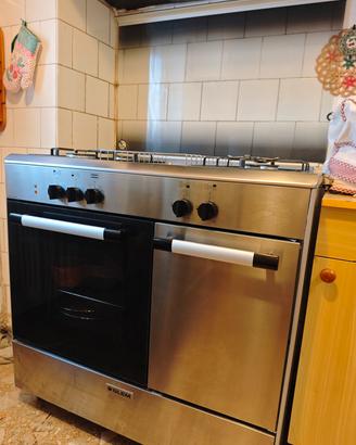 Cucina a gas Glem in acciaio inox