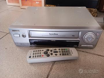 Lettore Film Cassette Vhs con telecomando 