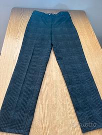 Pantaloni eleganti a quadri grigi Bluekey - T. M