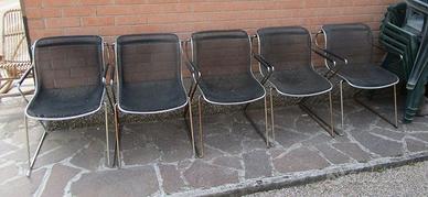 Set 6 poltrone Penelope di Charles Pollock Anonima