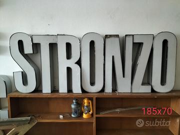 tabella insegna lettere vintage