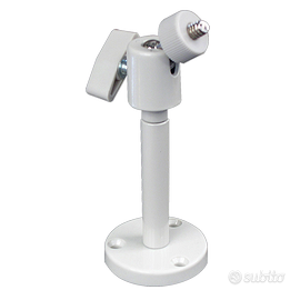 STAFFA MURO UNIVERSALE TELECAMERA CON VITE bianca