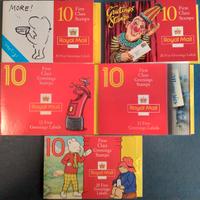 Lotto 5 booklet francobolli poste britanniche new