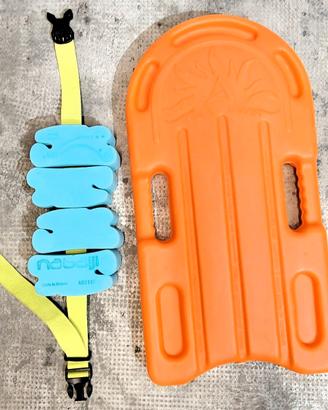 kit mare: tavoletta surf e cintura galleggiante
