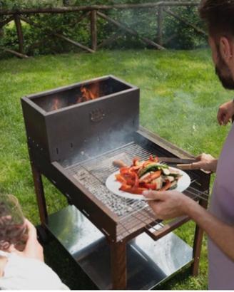 BARBECUE LEGNA CARBONE CLEMENTI FLIPPER CORTEN