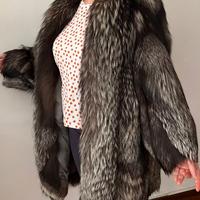 PELLICCIA VOLPE ARGENTATA taglia 44/46