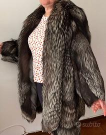 PELLICCIA VOLPE ARGENTATA taglia 44/46