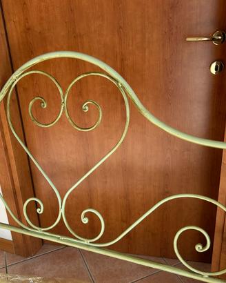 STRUTTURA LETTO FERRO BATTUTO