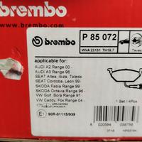 P 85 072 brembo pastiglie pasticche freni anterior