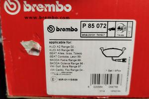 P 85 072 brembo pastiglie pasticche freni anterior