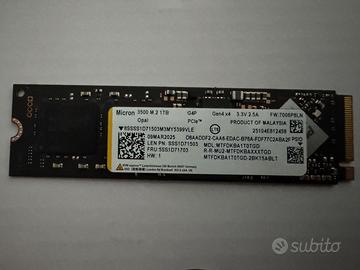 SSD NVME MICRON 3500 M2 GEN4 X4 1TB