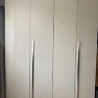 Armadio bianco laccato 4 ante