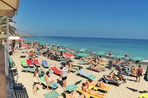 Chiosco bar su spiaggia