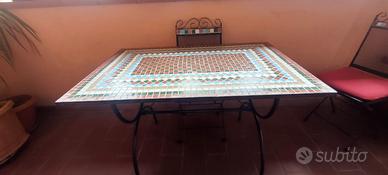 tavolo mosaico da esterni