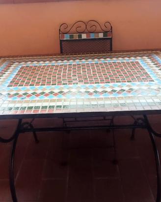 tavolo mosaico da esterni