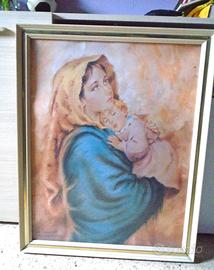 Quadro medio con stampa Madonna