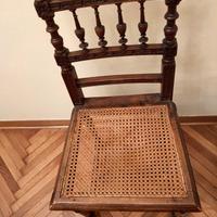 Tavolo ciliegio e 6 sedie paglia vienna