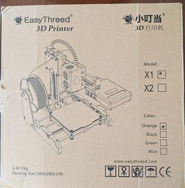 Stampante 3D EasyThreed X1 + filamento PLA bianco