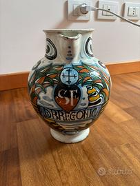 Antico vaso farmacia in ceramica